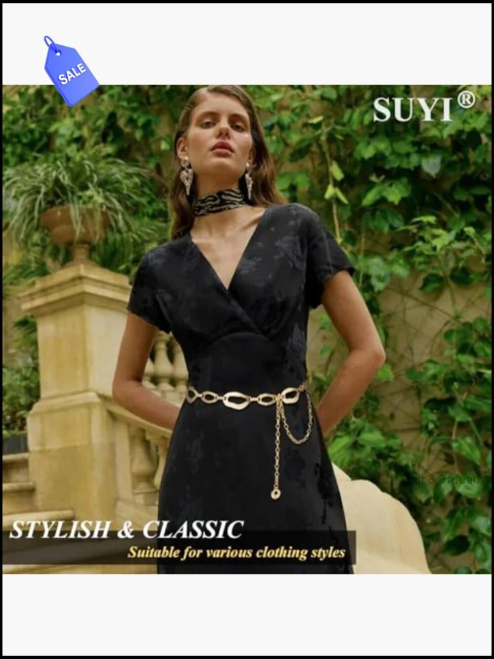 Chunky Waist Chain Belt for Dresses Ladies Curb Link